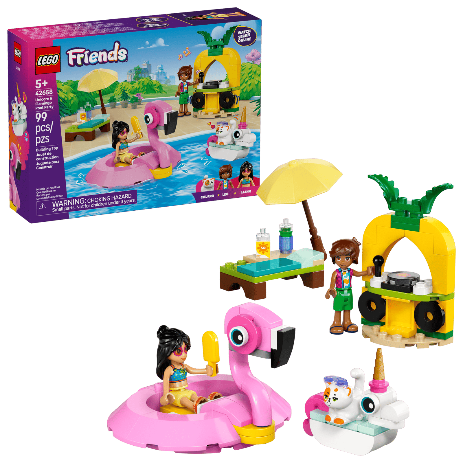 Lego 42658 Unicorn & Flamingo Pool Party