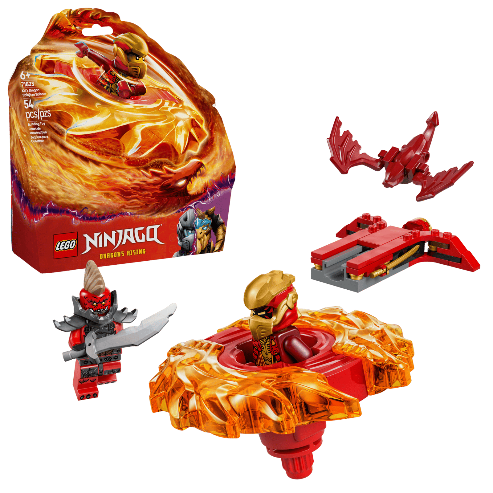 Lego71823 Kai's Dragon Spinjitzu Spinner