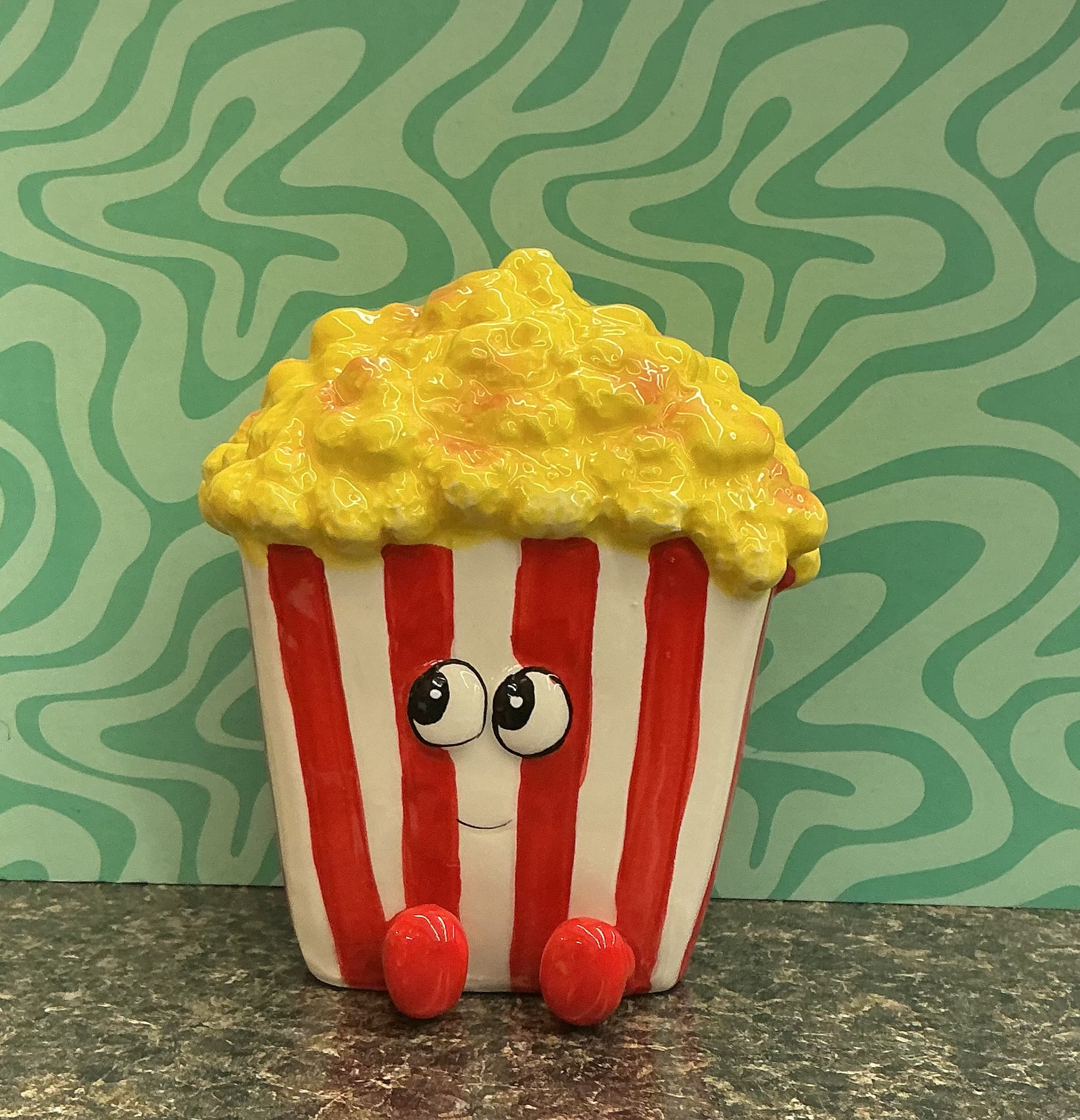 Popcorn Ceramic Money Bank