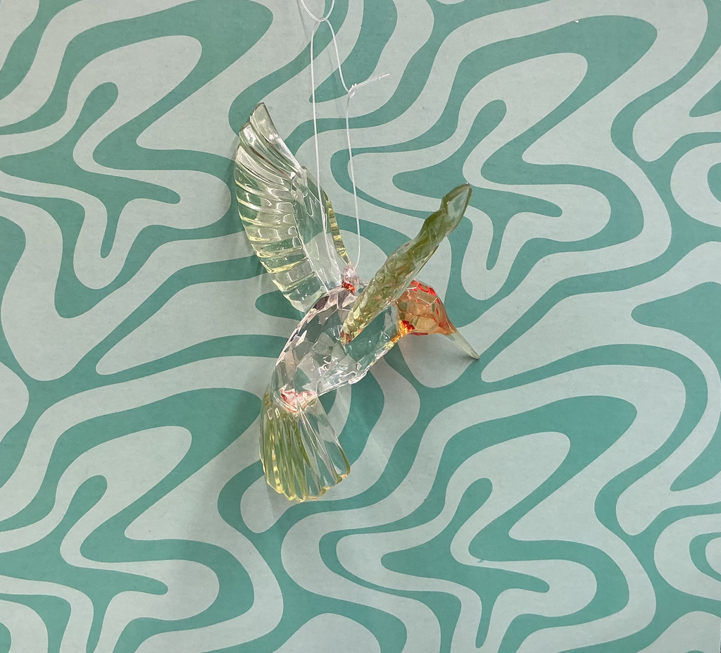 Acrylic Red Throated Hummingbird