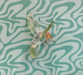 Acrylic Red Throated Hummingbird