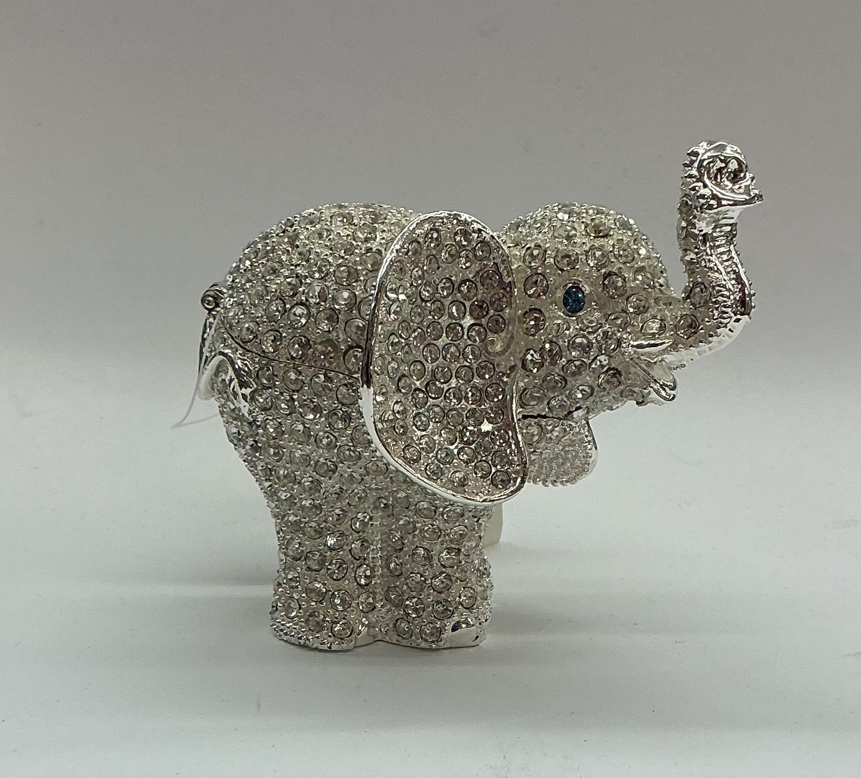 Crystal Elephant Trinket Container
