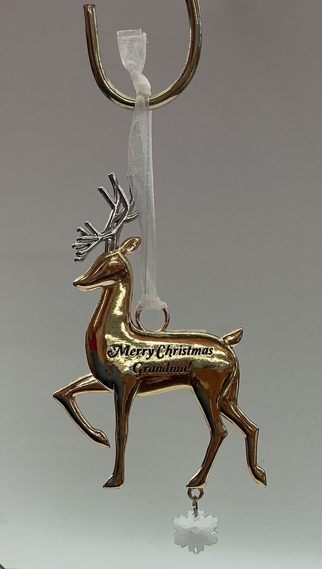 Merry Christmas Grandma! - Deer Ornament
