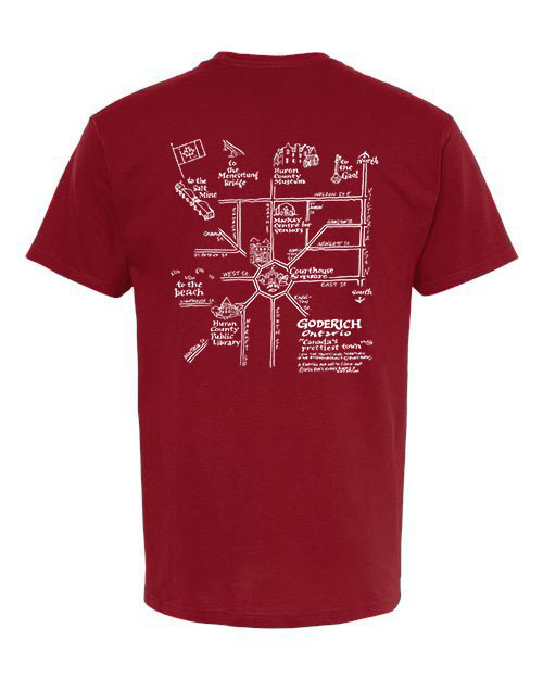 Town Map - Unisex T-Shirt Red