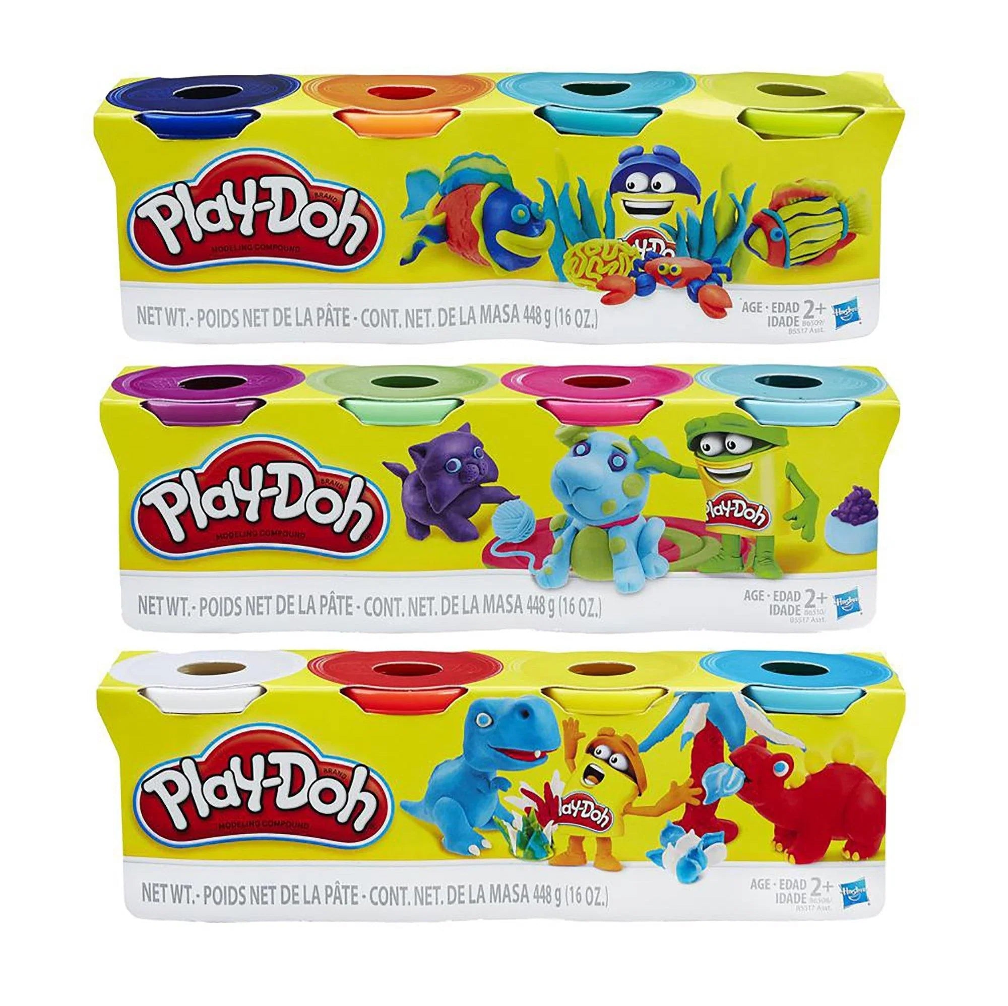 PLAY-DOH - 4pk Sleeve - 4oz - COLOUR ASST