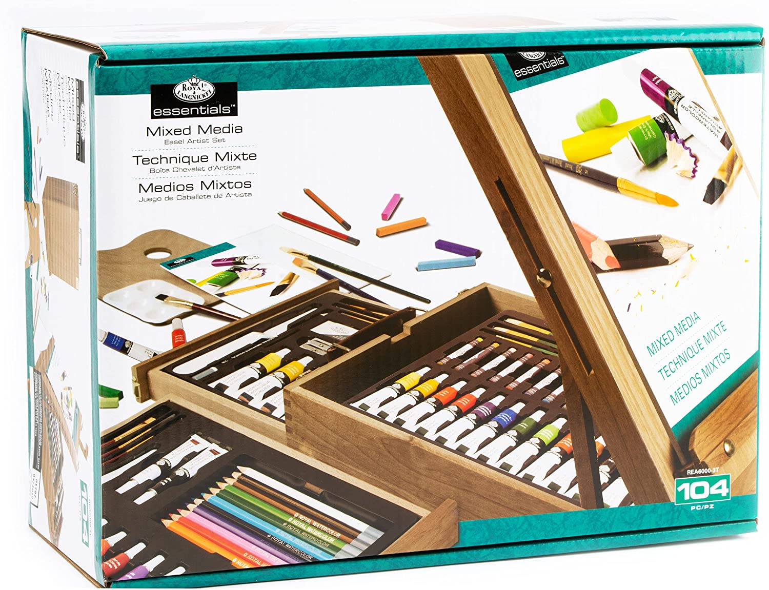 Mixed Media Easel Artist Set