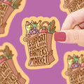 Support Farmers Market- Vinyl Sticker