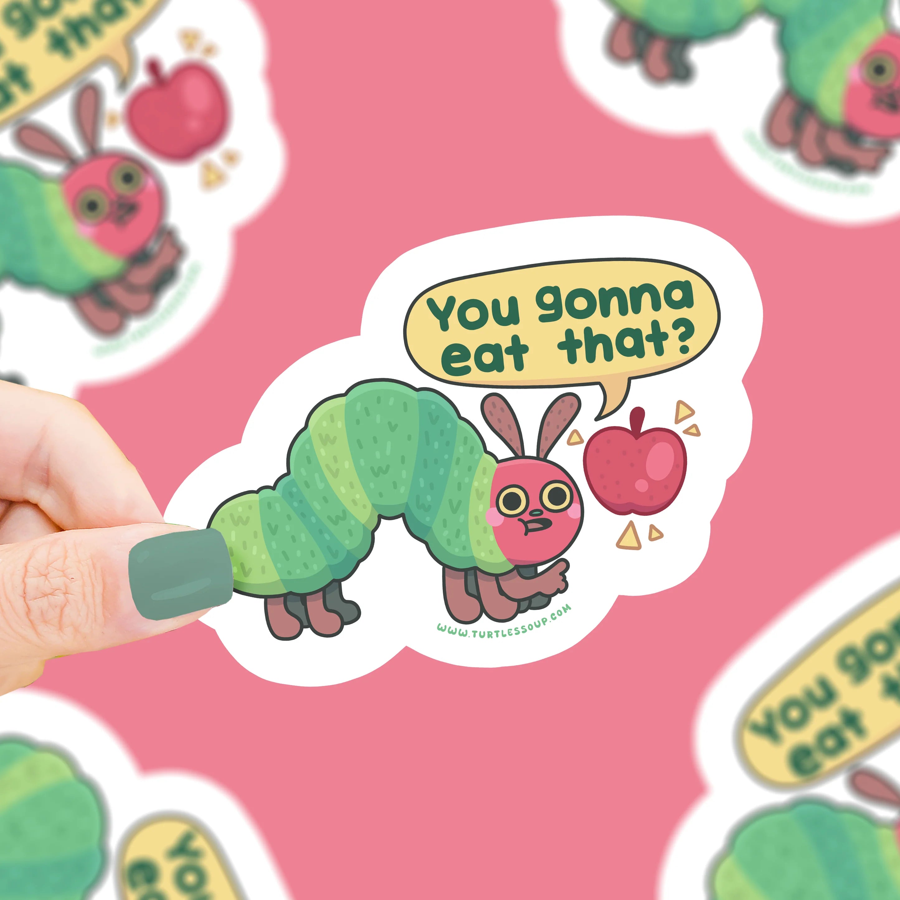 Ravenous Caterpillar- Vinyl Sticker