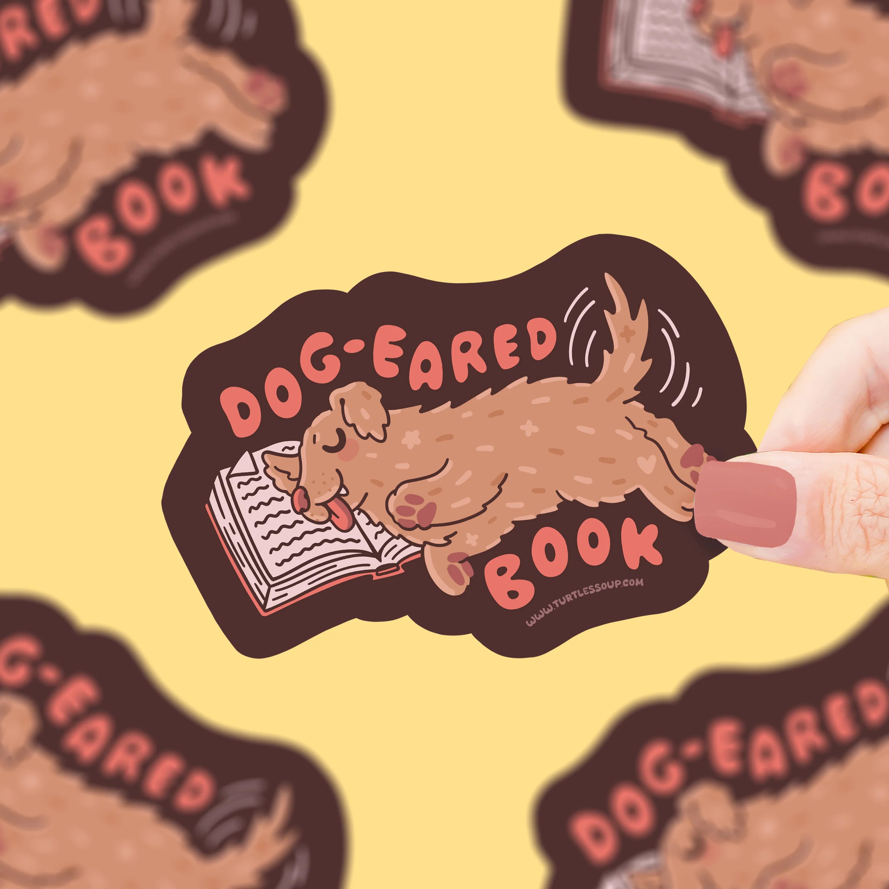 Dog Eared Book- Vinyl Sticker