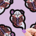 Horror Reading Ghost- Vinyl Sticker
