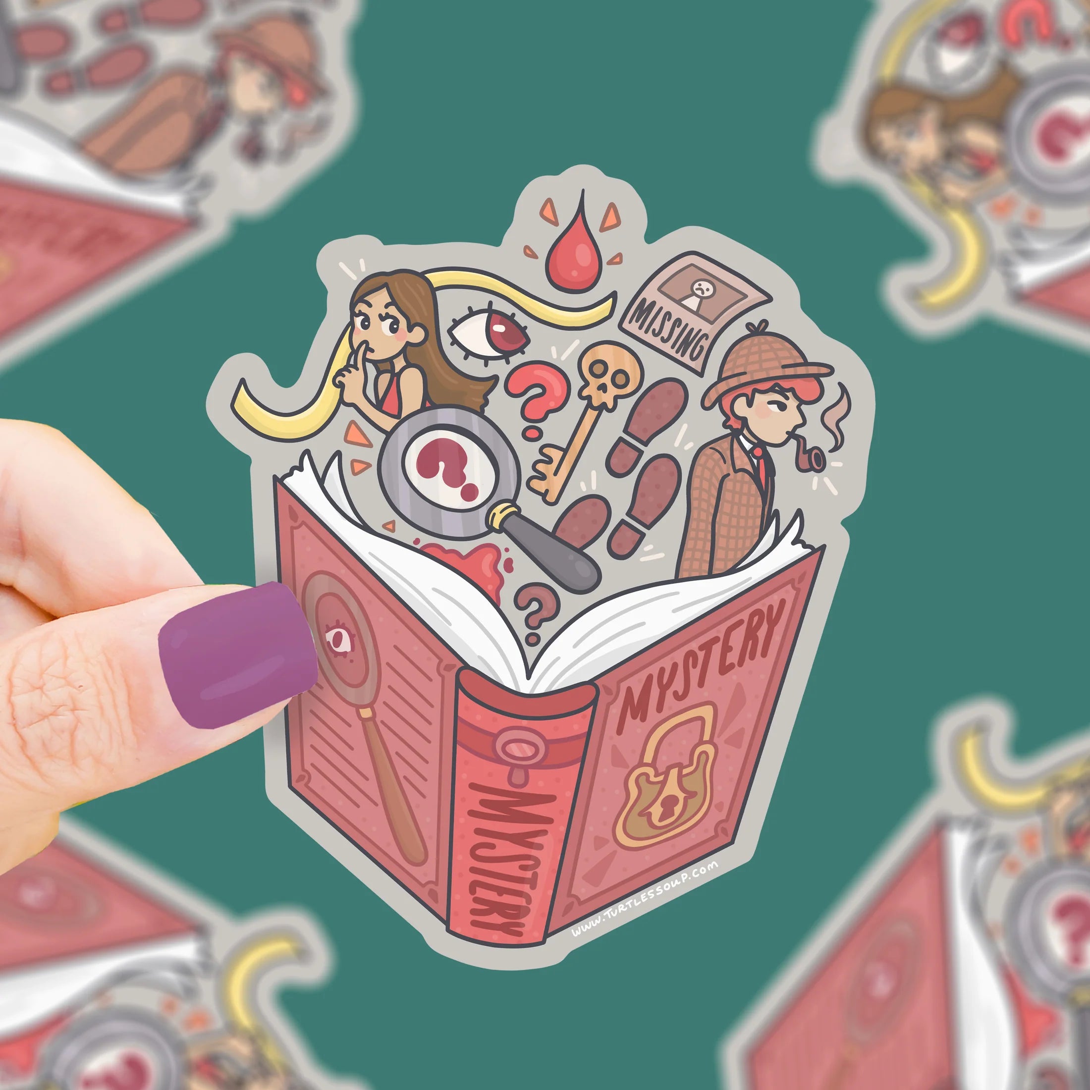 Mystery Book- Vinyl Sticker