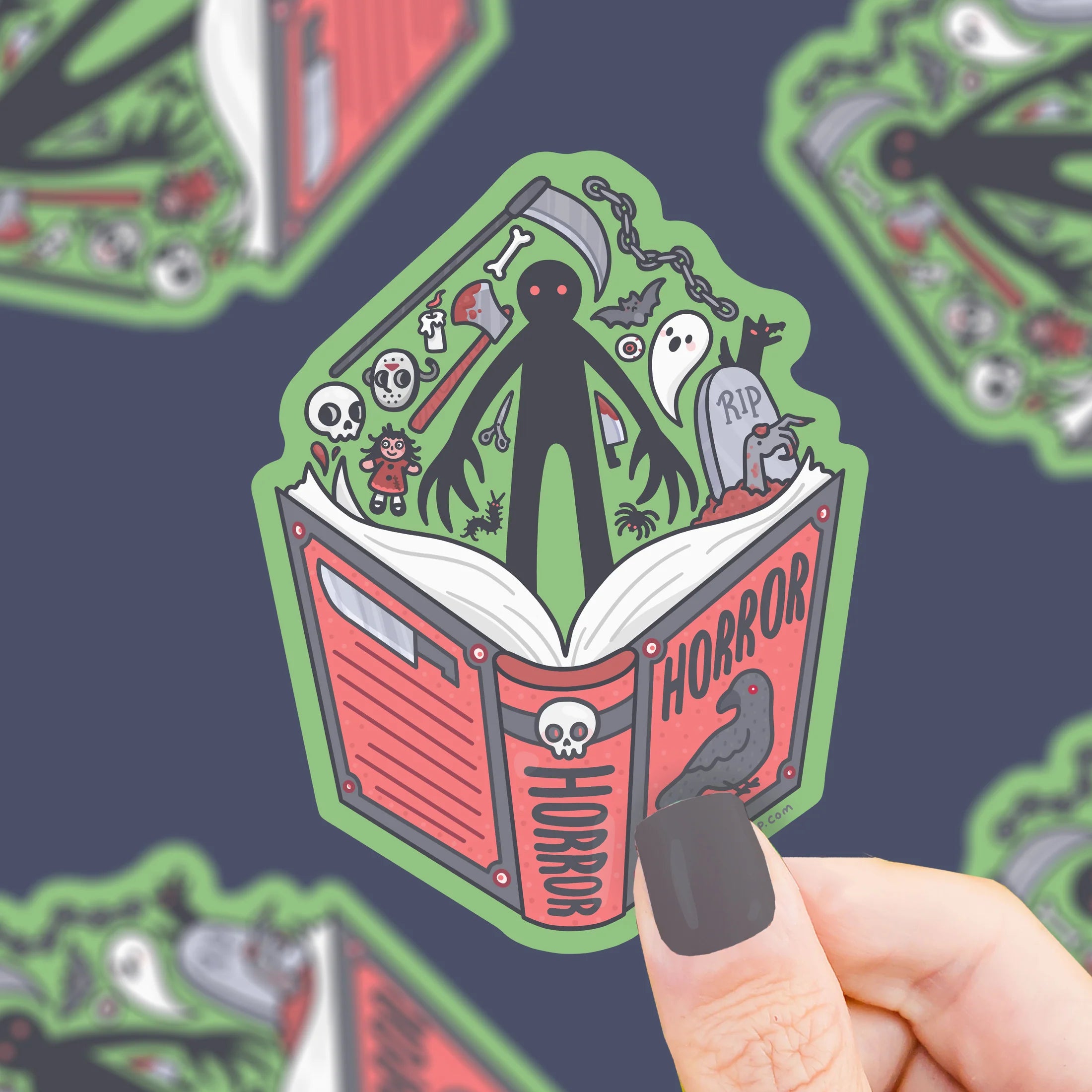 Horror Book- Vinyl Sticker