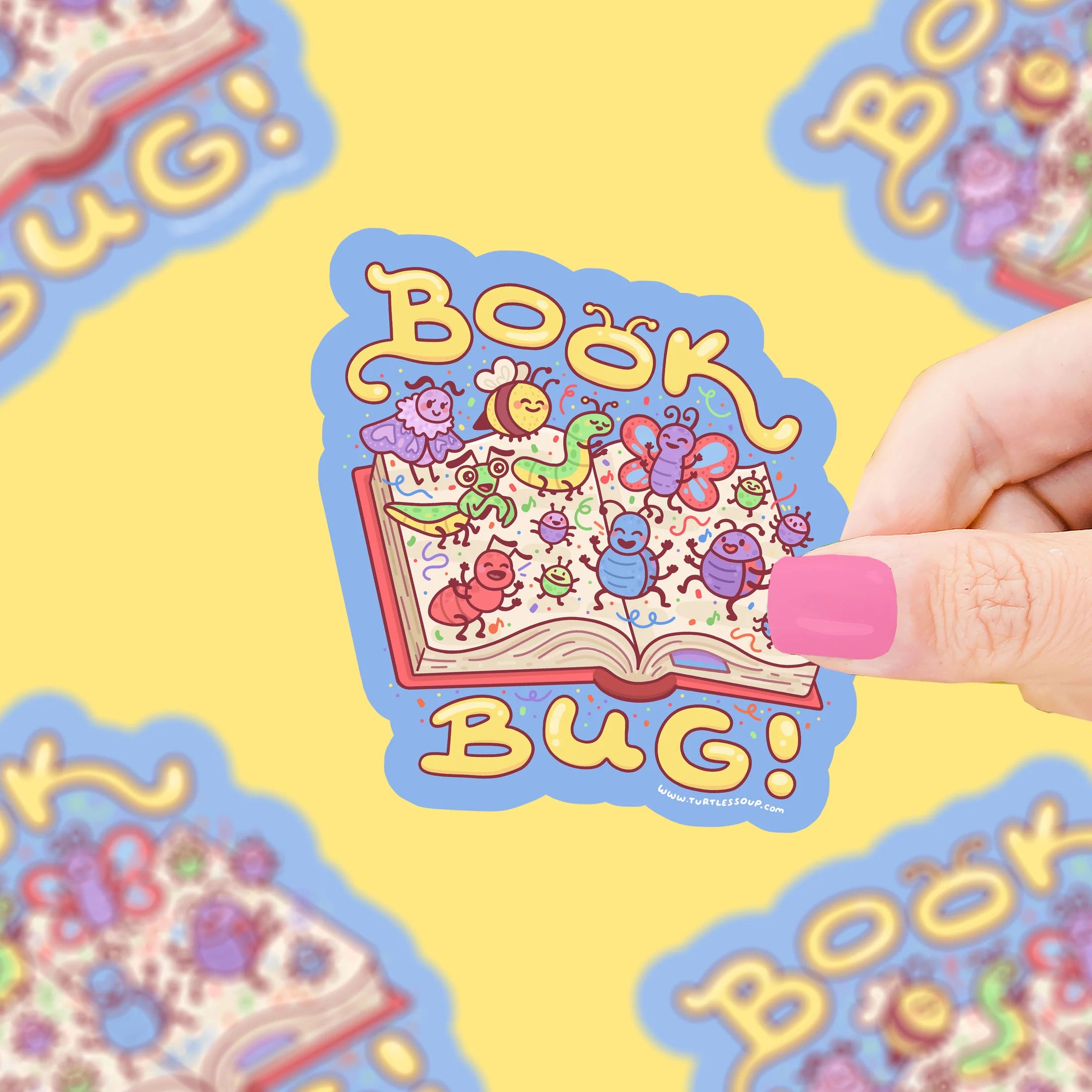 Book Bug- Vinyl Sticker