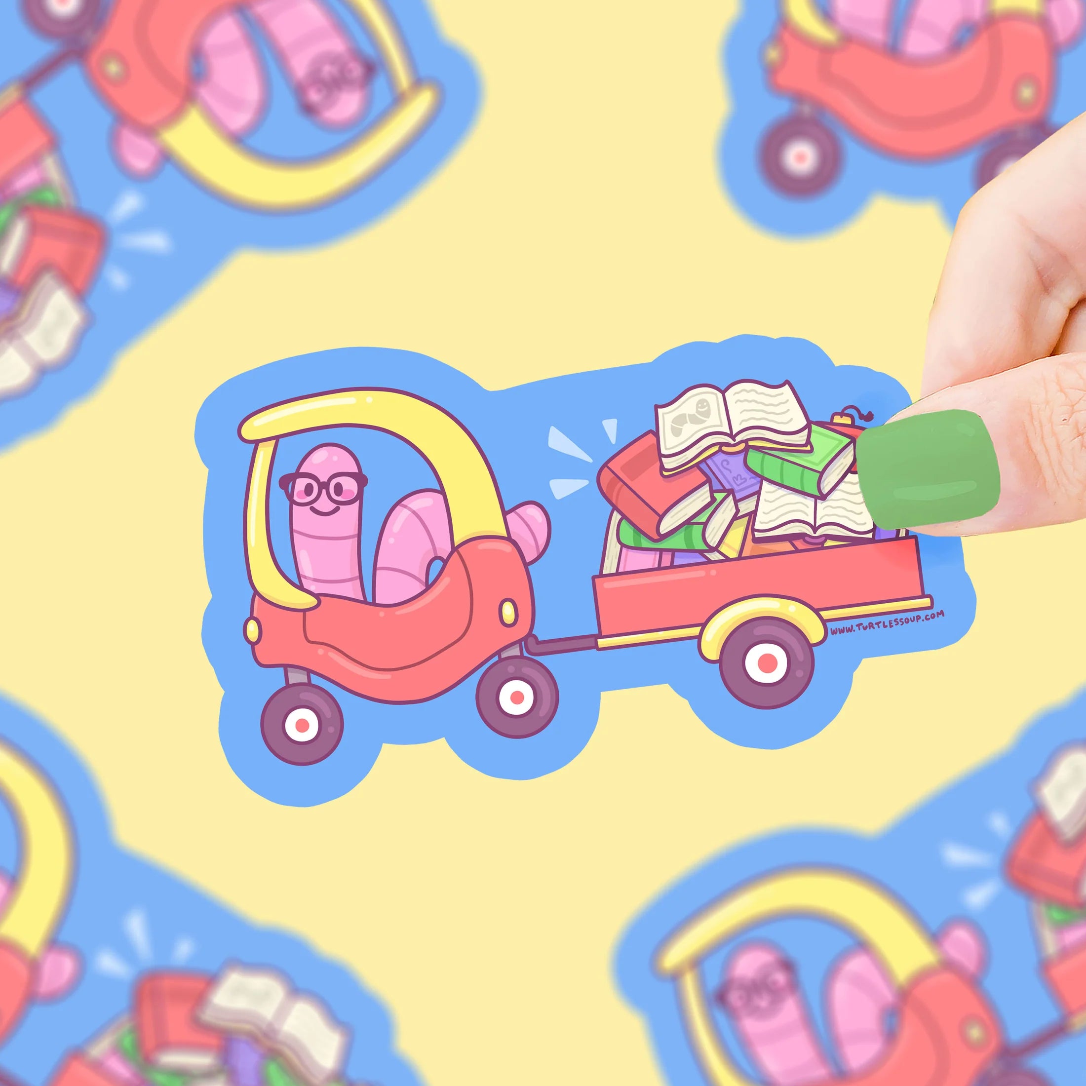 Bookworm Tow Truck- Vinyl Sticker