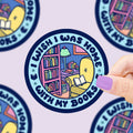 Wish I Was Home with My Books- Vinyl Sticker