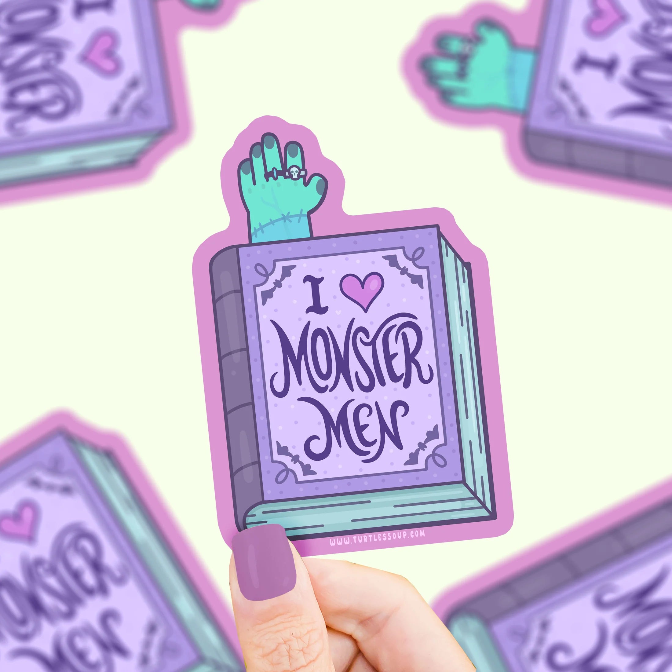 Monster Men Book- Vinyl Sticker