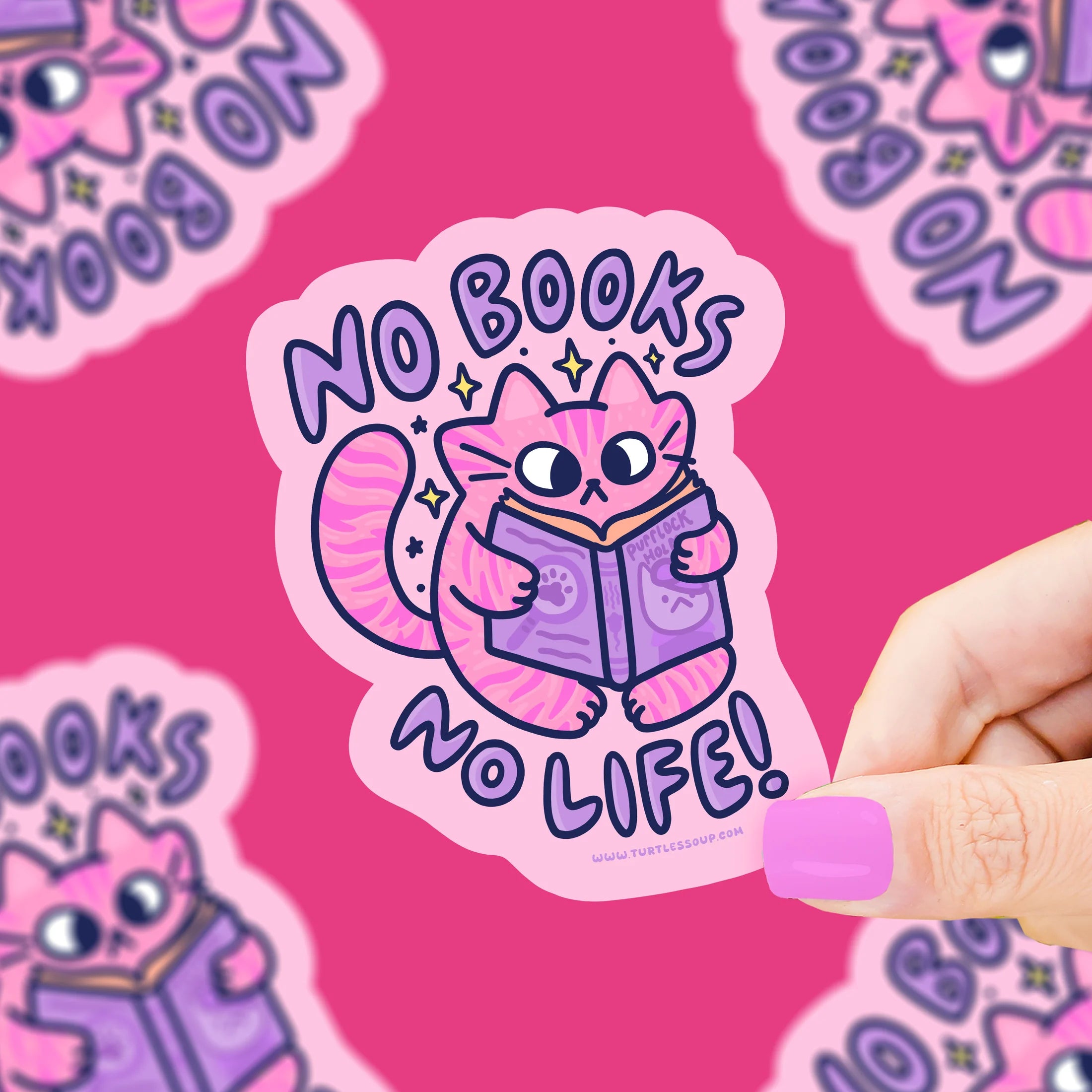 No Books No Life- Vinyl Sticker