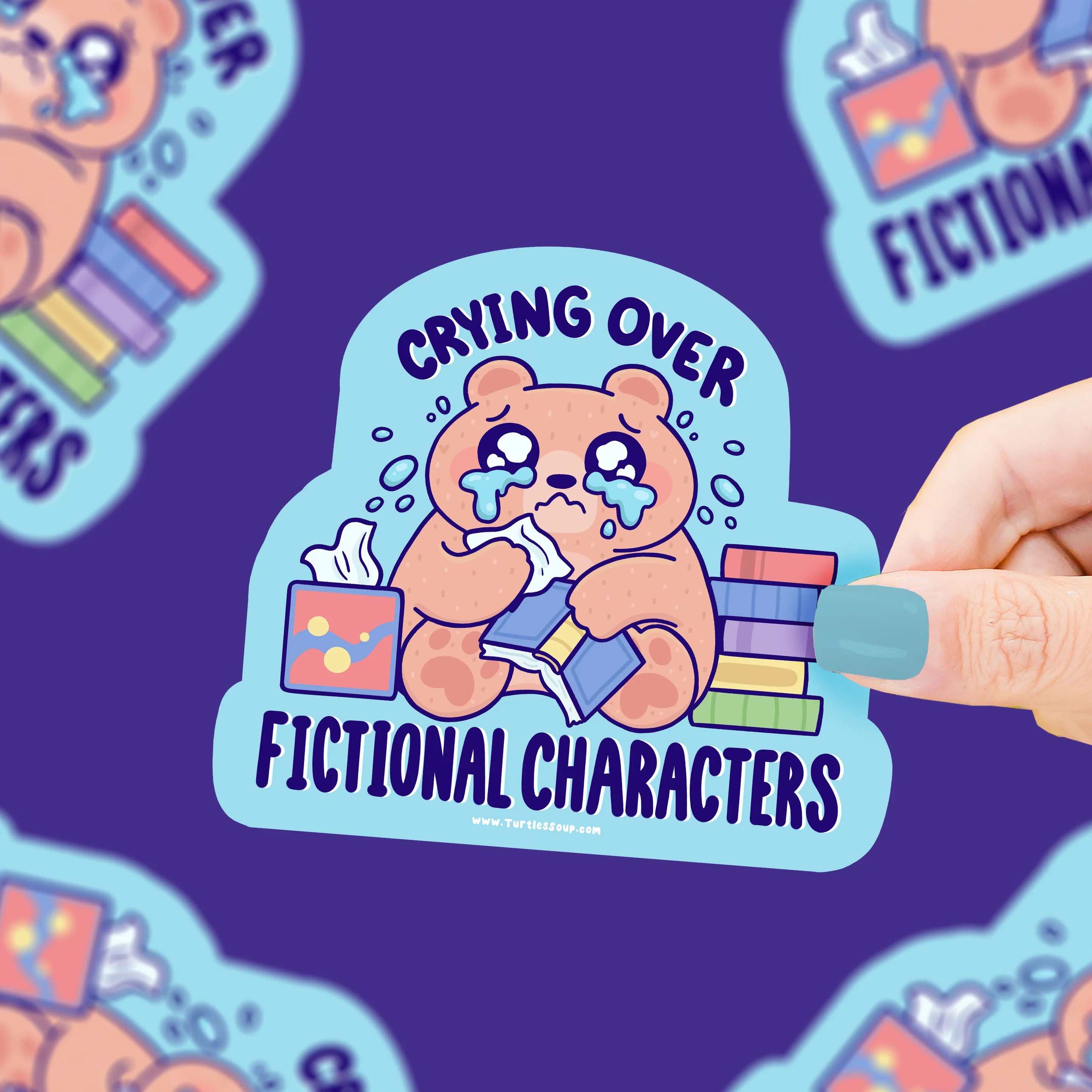 Crying Over Fictional Characters- Vinyl Sticker