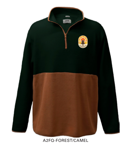 Two-Tone Fleece 1/4 Zip- Forest