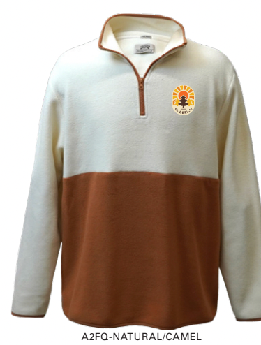 Two-Tone Fleece 1/4 Zip- Natural