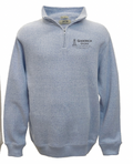 NEW embroidery Goderich 1/4 zip - UNISEX- Ice Blue