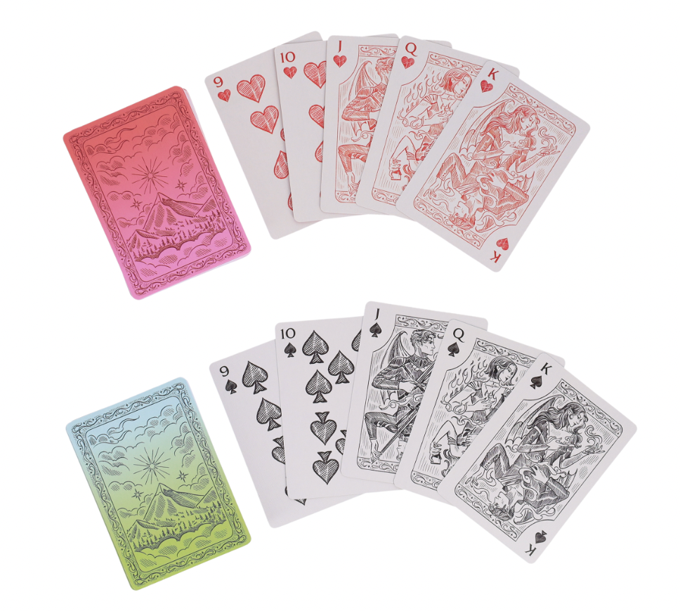 Pre-Order A Court of Thorns and Roses Official Playing Card Set (Night Court Inner Circle) 2-Deck Set - from the ACOTAR Collection