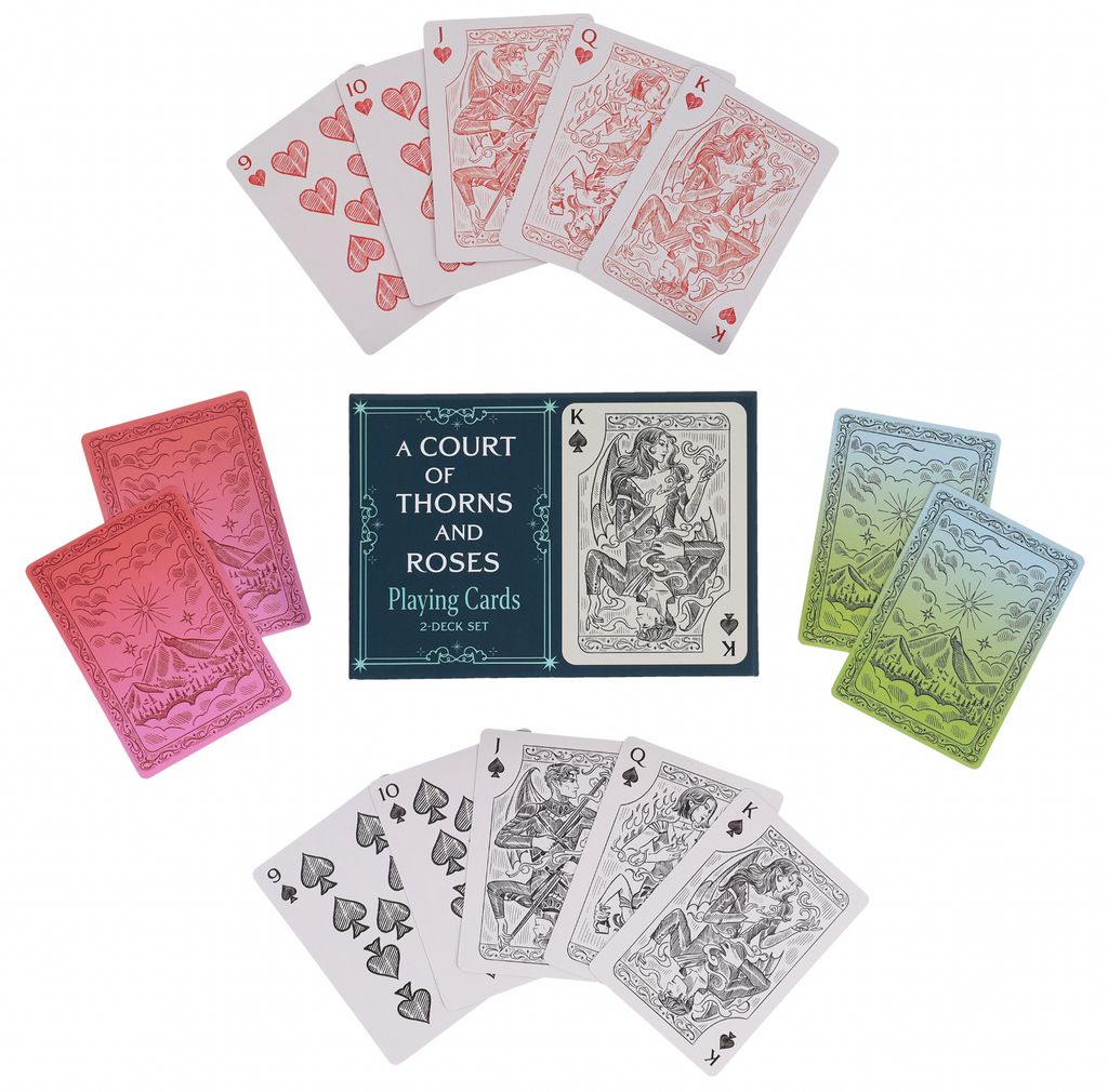 Pre-Order A Court of Thorns and Roses Official Playing Card Set (Night Court Inner Circle) 2-Deck Set - from the ACOTAR Collection