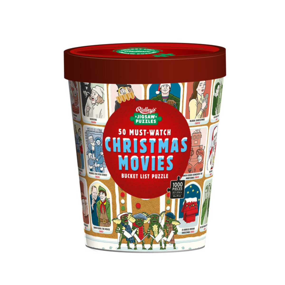 50 Must-Watch Christmas Movies Bucket List 1000-piece Jigsaw Puzzle