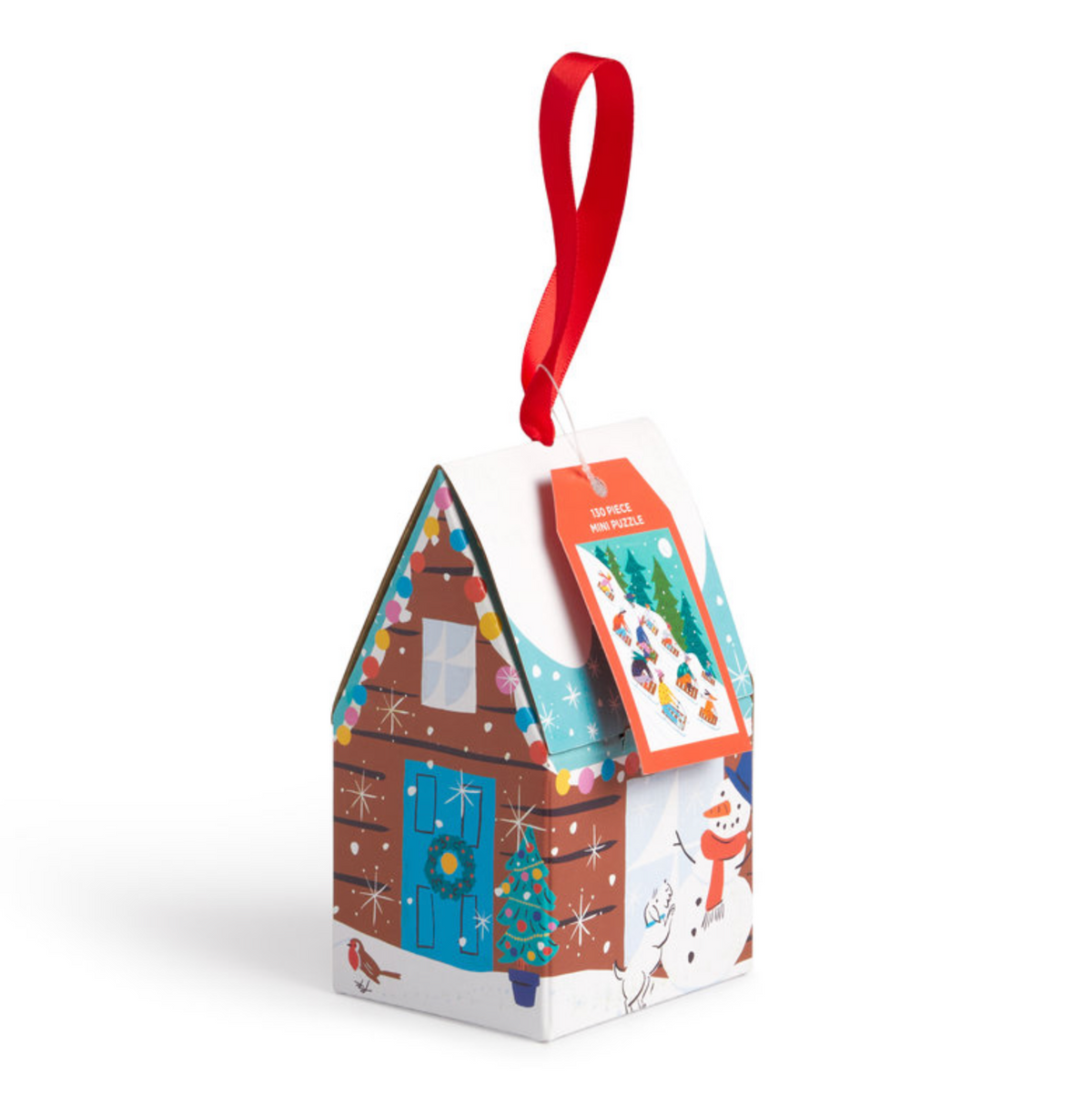 Winter Sledding 130 Piece Puzzle Ornament