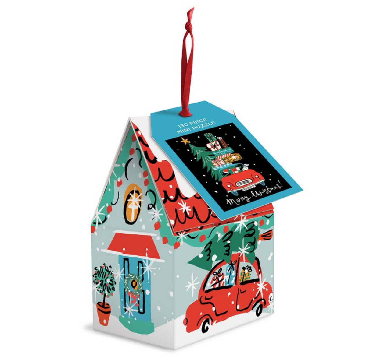 Christmas Car 130 Piece Puzzle Ornament