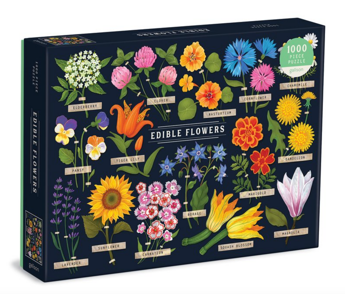 Edible Flowers 1000 Piece Puzzle