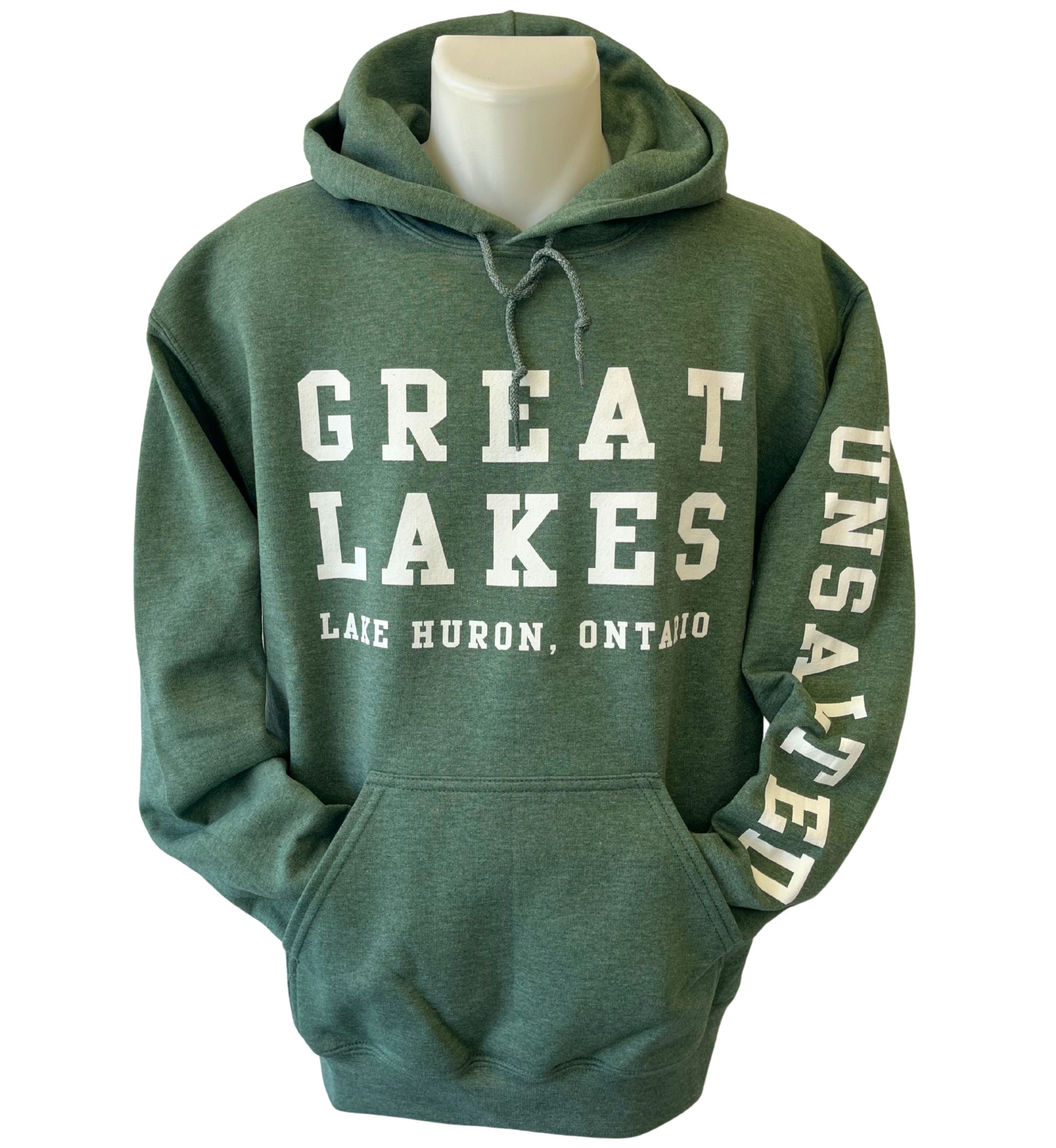 Great Lakes Hoodie - Heather Dark Green