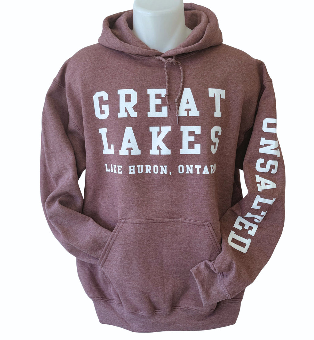 Great Lakes Hoodie - Heather Dark Maroon