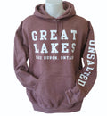 Great Lakes Hoodie - Heather Dark Maroon