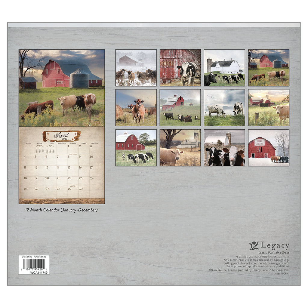 2027 Legacy Calendar - Cow