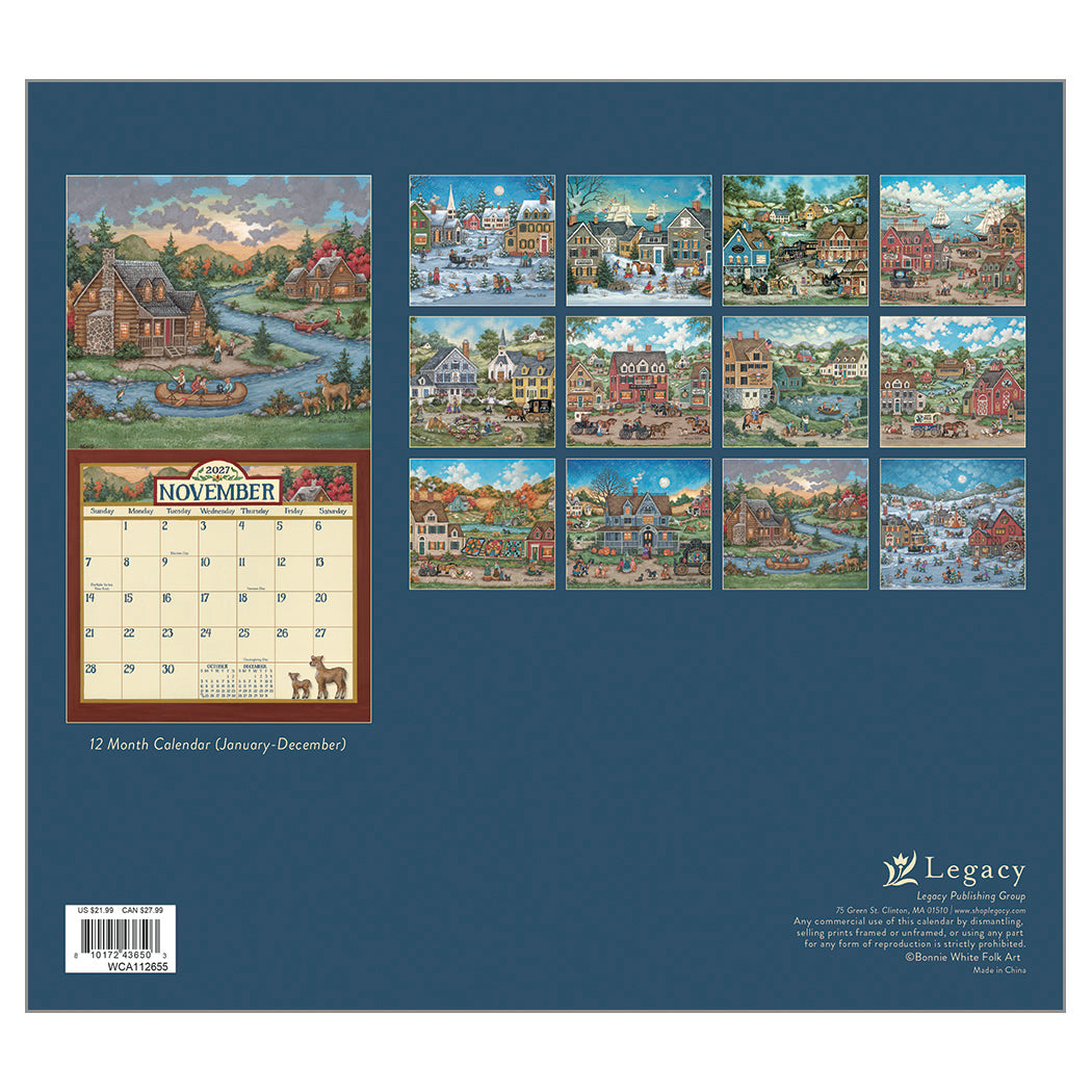 2027 Legacy Calendar - Bonnie White