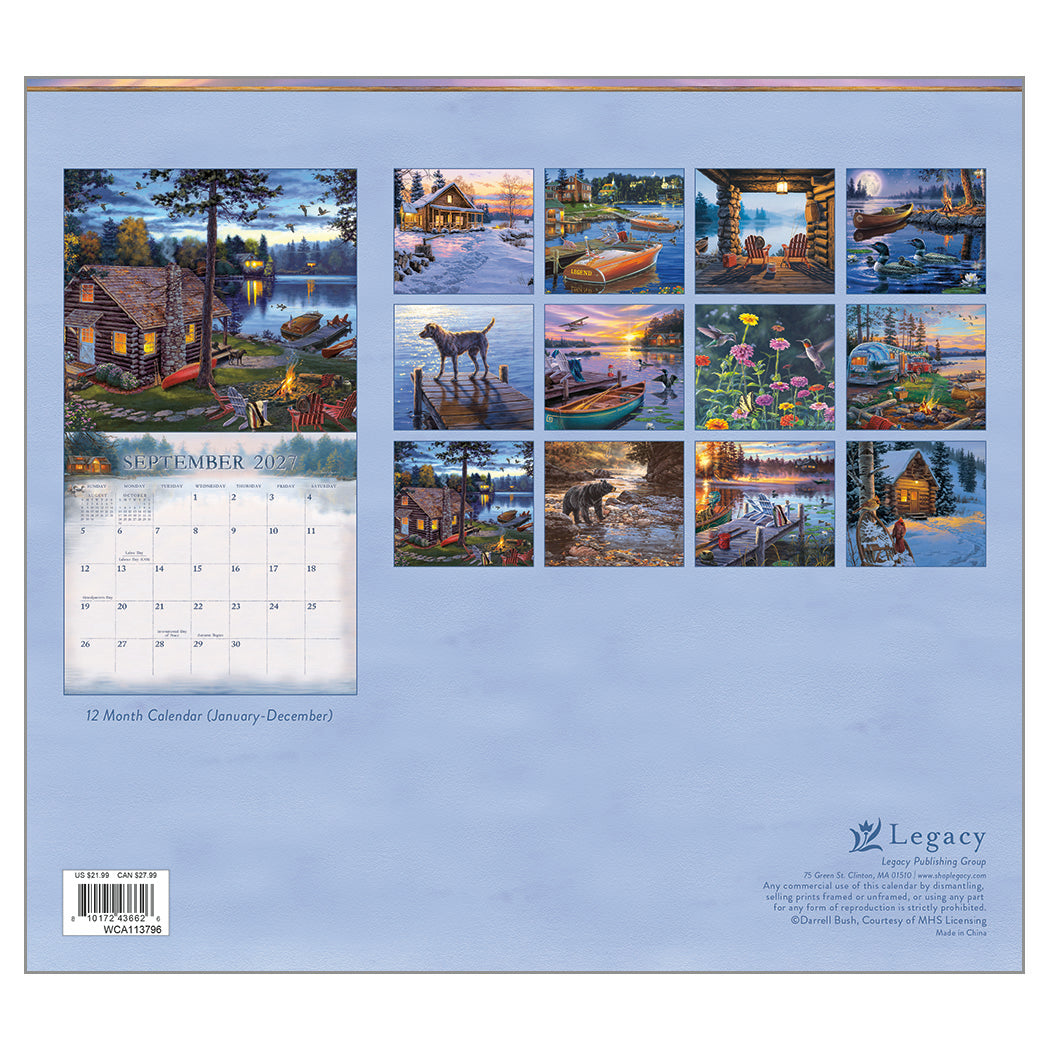 2027 Legacy Calendar - Cabin View
