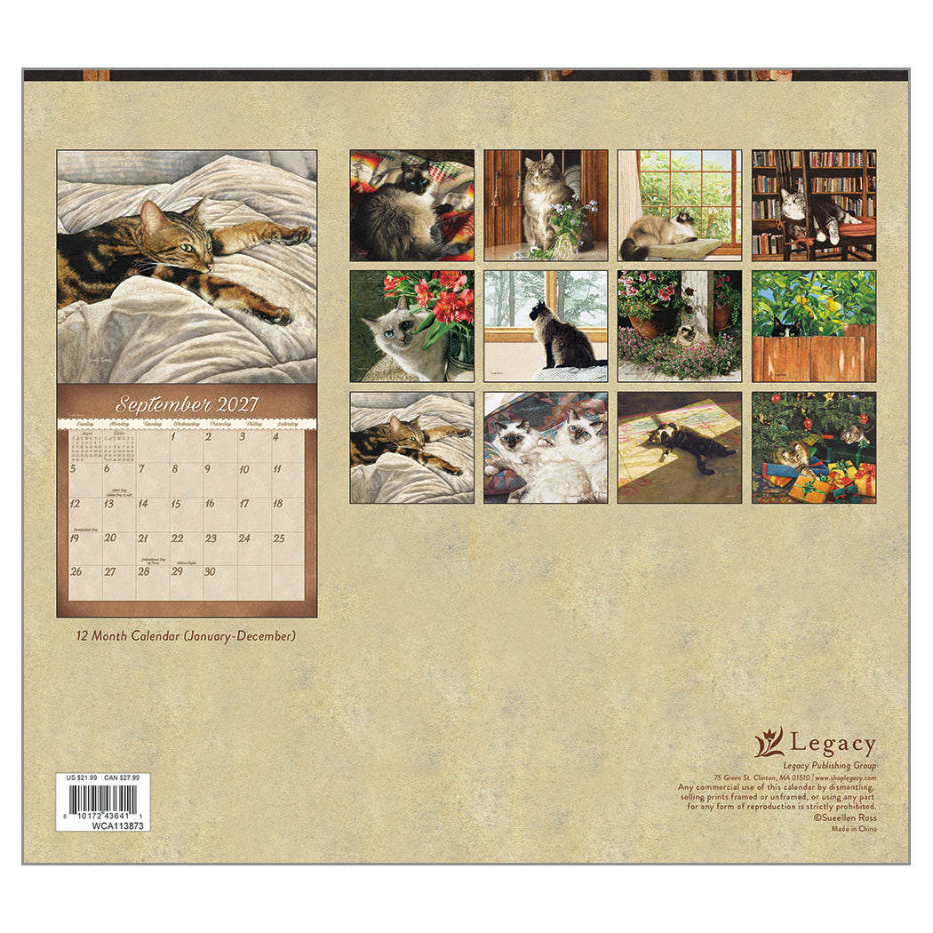 2027 Legacy Calendar - Cats We Love