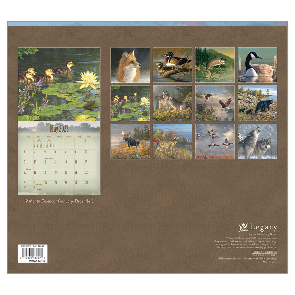 2027 Legacy Calendar - Wildlife