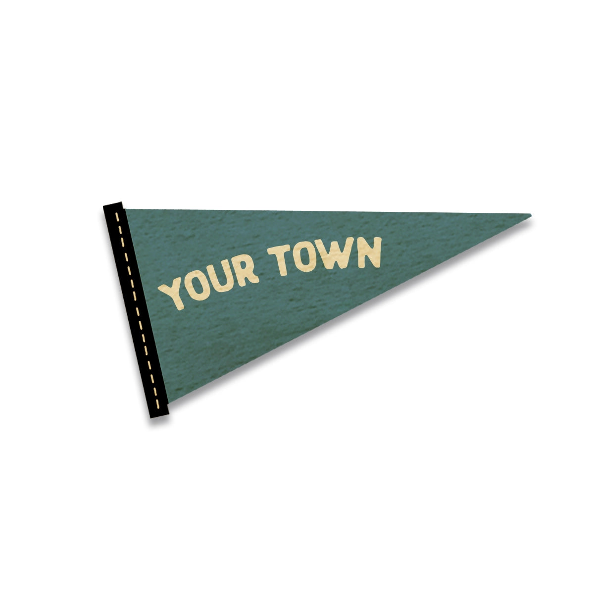 Pennant Wood Magnet Die Cut Shape GODERICH - Blue