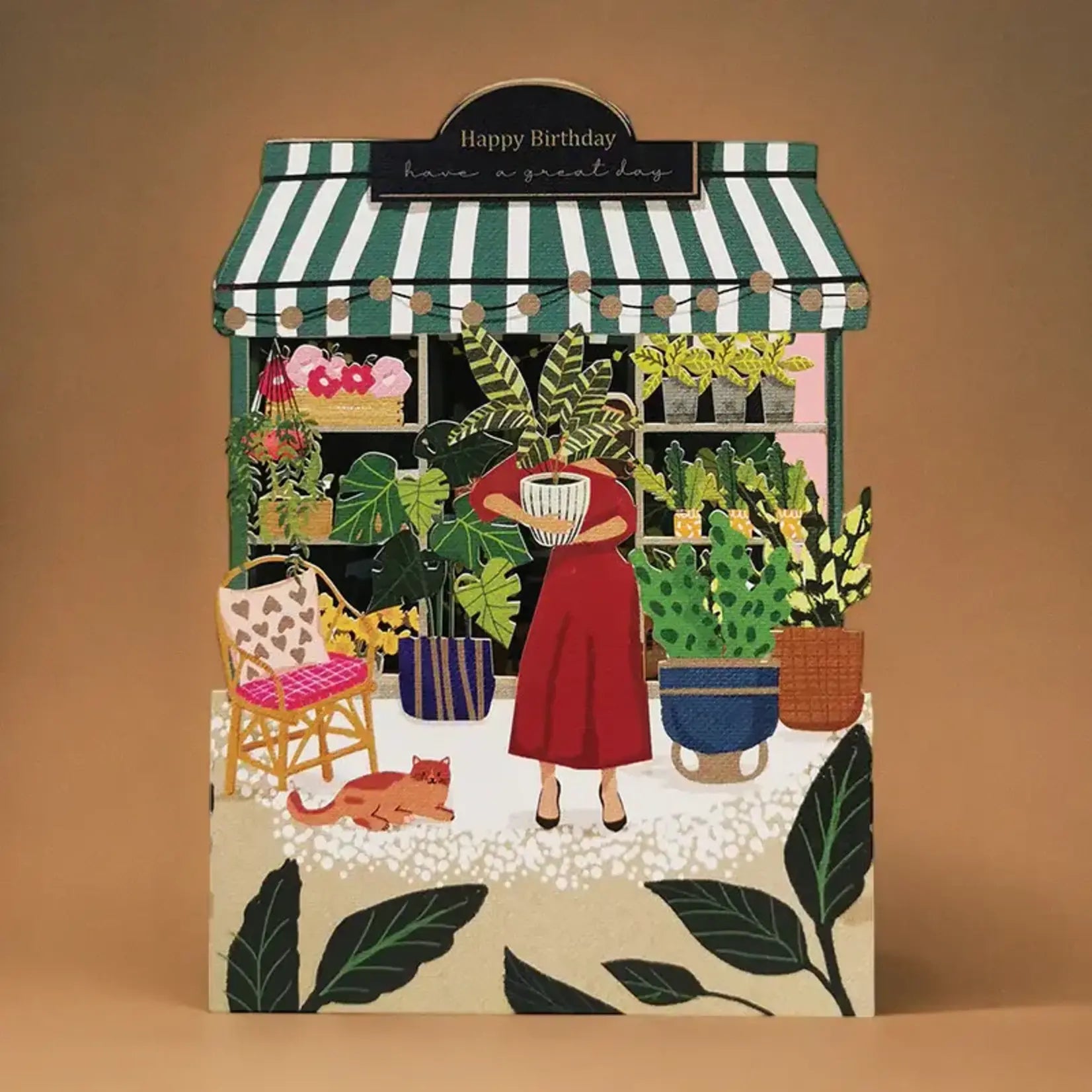 Alljoy - birthday flower shop paper cut