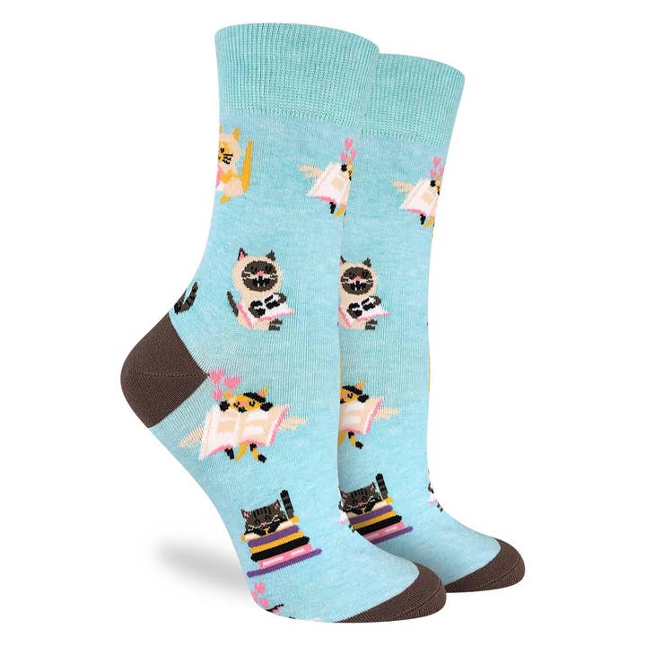 Good Luck Socks- Reading Cats