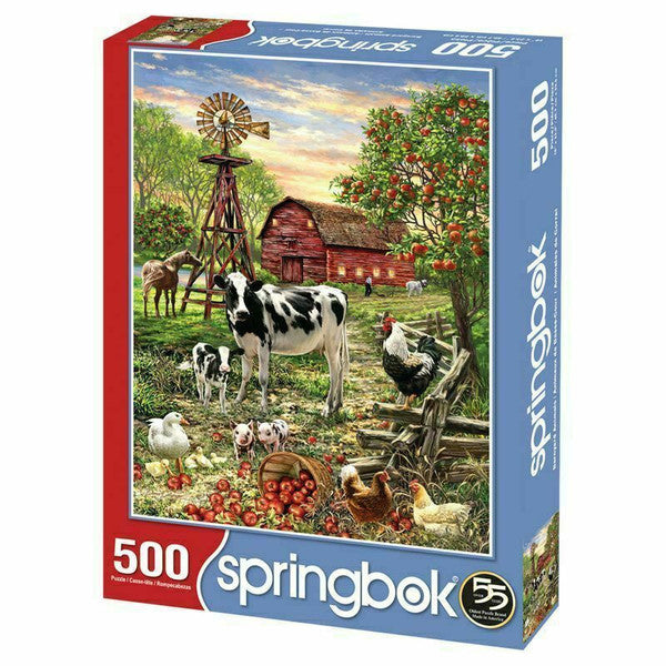 Springbok Barnyard Animals 500pc puzzle