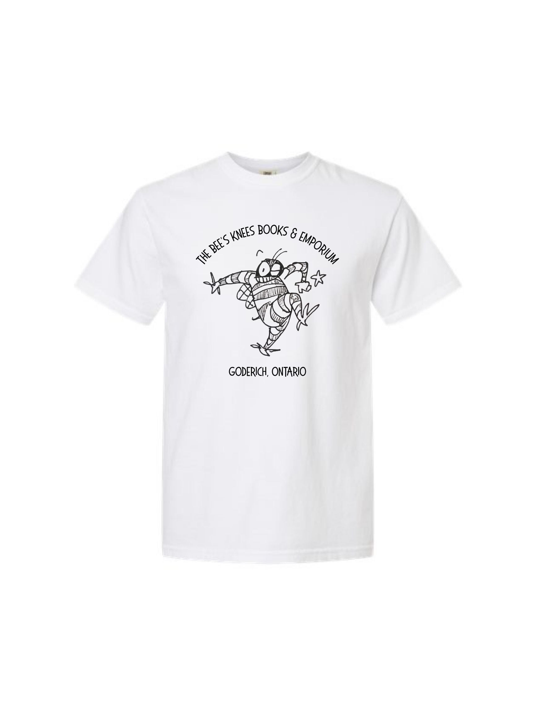 The Bee's Knees Bee Man T-shirt - white