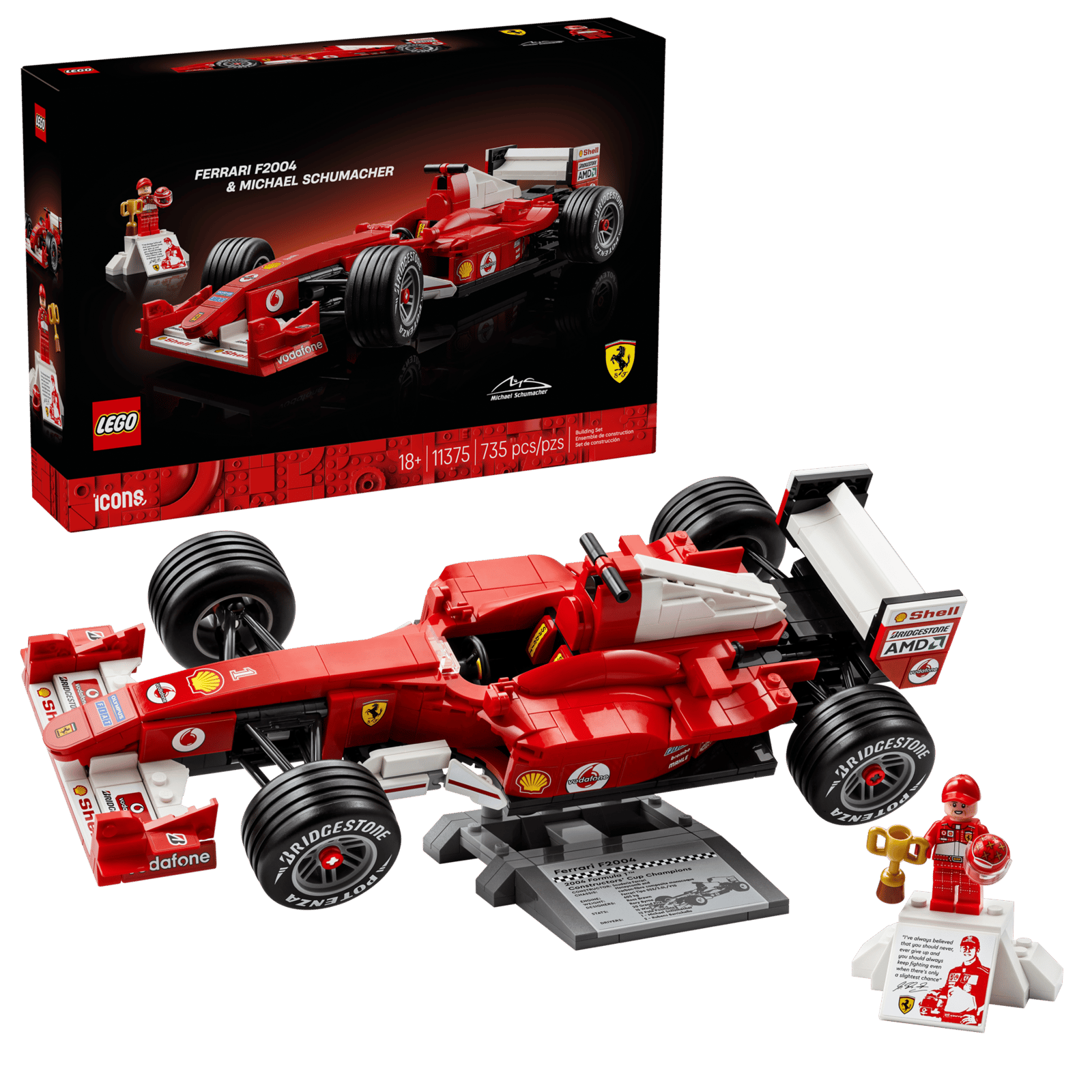 Lego 11375 Ferrari F2004 & Michael Schumacher