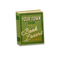 Book Shape Wood Magnet Die Cut GODERICH - Green