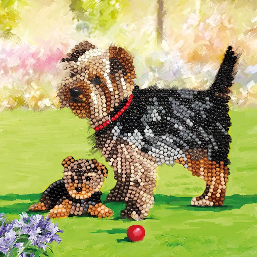 Crystal Art Card Kit: Dogs