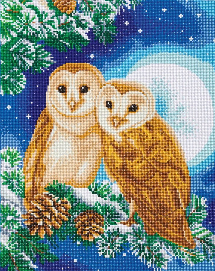 Crystal Art Mounted Kit: Moonlight Perch