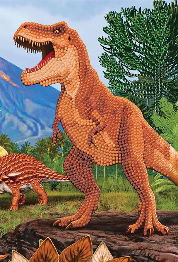 Crystal Art Notebook Kit: T-Rex Dinosaur