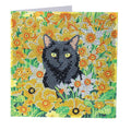 Crystal Art Card Kit: Cat Amongst the Flowers